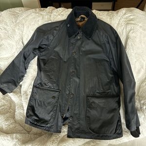 Barbour BEDALE jacket With Removable Fur Insert Size 38